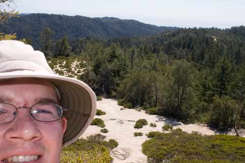 Looking out from the peak