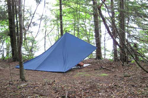 My tarp home.  Far better than a tent.