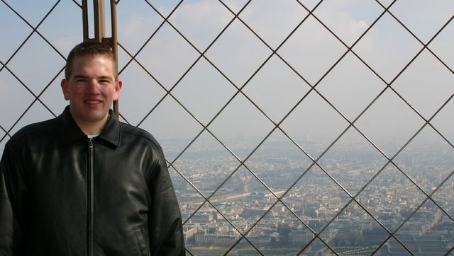 At top of Eiffel Tower