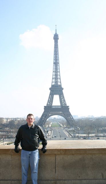 In front of Eiffel Tower